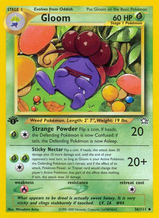Gloom 36/111 - Neo Genesis 1st Edition - Poke-Collect