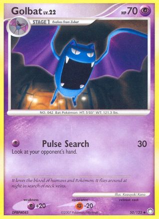 Golbat 50/123 - Mysterious Treasures Reverse Holofoil - Poke-Collect