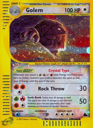 Golem 148/144 - Skyridge Reverse Holofoil