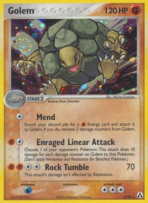 Golem 6/92 - Legend Maker Holofoil - Poke-Collect