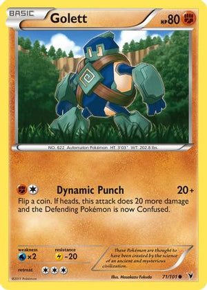 Golett 71/101 - Noble Victories Reverse Holofoil - Poke-Collect