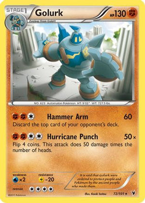Golurk 72/101 - Noble Victories - Poke-Collect
