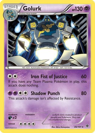 Golurk 46/101 - Plasma Blast Reverse Holofoil - Poke-Collect