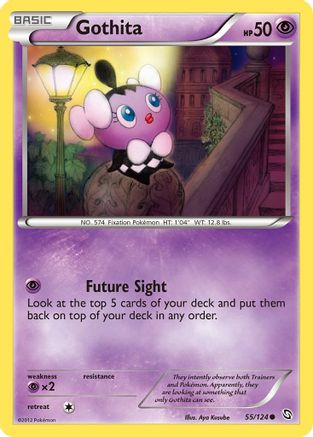 Gothita 55/124 - Dragons Exalted Reverse Holofoil - Poke-Collect