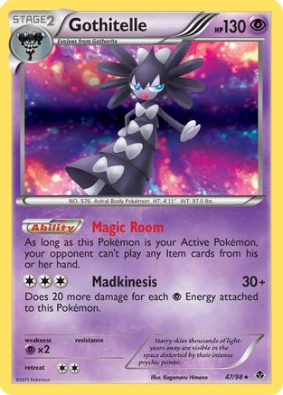Gothitelle (47) 47/98 - Emerging Powers Reverse Holofoil - Poke-Collect