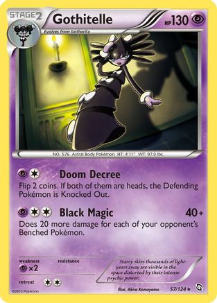 Gothitelle 57/124 - Dragons Exalted Reverse Holofoil - Poke-Collect