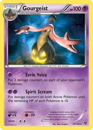 Gourgeist 57/146 - XY Base Set Holofoil - Poke-Collect