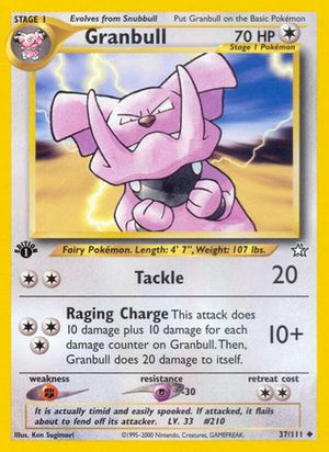 Granbull 37/111 - Neo Genesis 1st Edition - Poke-Collect
