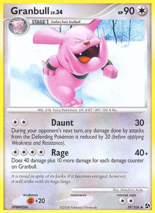 Granbull 39/106 - Great Encounters - Poke-Collect