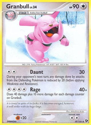 Granbull 39/106 - Great Encounters - Poke-Collect