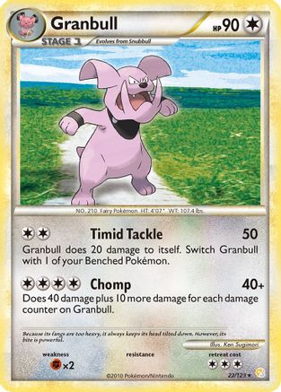 Granbull 22/123 - HeartGold SoulSilver Reverse Holofoil - Poke-Collect