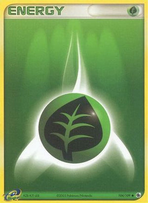Grass Energy 104/109 - Ruby & Sapphire Reverse Holofoil - Poke-Collect