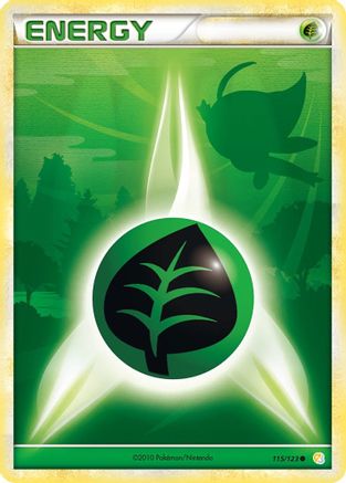 Grass Energy 115/123 - HeartGold SoulSilver Reverse Holofoil - Poke-Collect