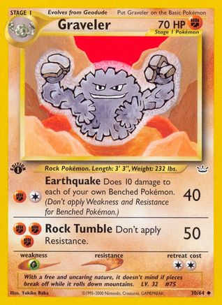 Graveler 30/64 - Neo Revelation Unlimited - Poke-Collect