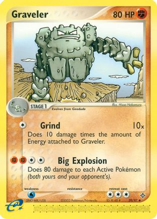 Graveler 29/97 - Dragon Reverse Holofoil - Poke-Collect