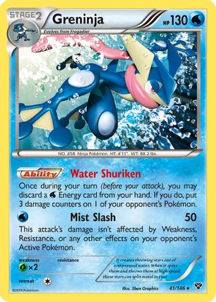 Greninja 41/146 - XY Base Set Reverse Holofoil - Poke-Collect