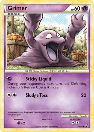 Grimer 50/90 - Undaunted Reverse Holofoil - Poke-Collect