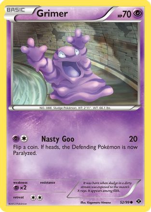 Grimer 52/99 - Next Destinies Reverse Holofoil - Poke-Collect