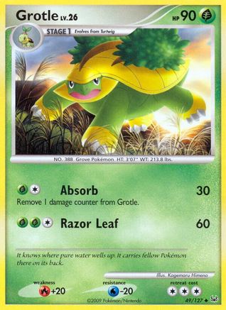 Grotle 49/127 - Platinum - Poke-Collect