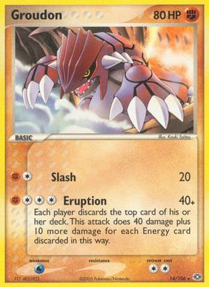 Groudon - 014/106 14/106 - Emerald Reverse Holofoil