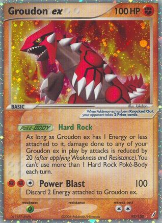 Groudon ex 93/100 - Crystal Guardians Holofoil - Poke-Collect