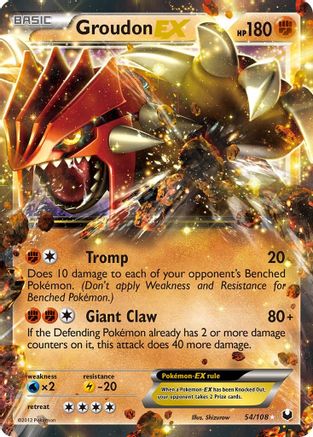 Groudon EX 54/108 - Dark Explorers Holofoil - Poke-Collect
