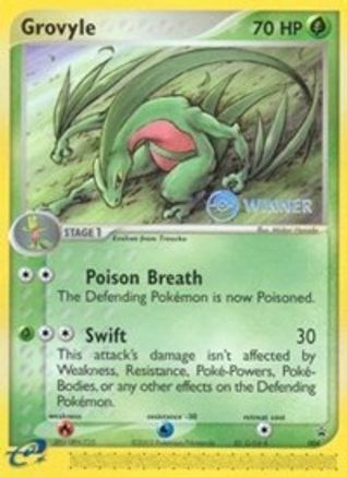 Grovyle - 004 (e-League) [Winner] 4/40 - Nintendo Promos - Poke-Collect