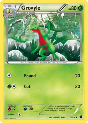Grovyle 7/116 - Plasma Freeze Reverse Holofoil - Poke-Collect