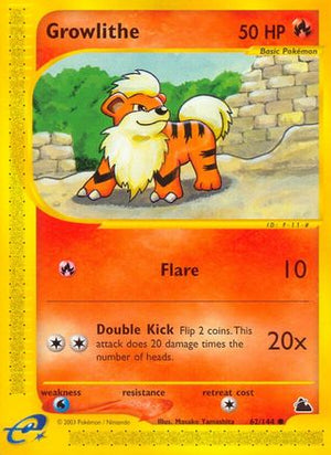 Growlithe 62/144 - Skyridge Reverse Holofoil