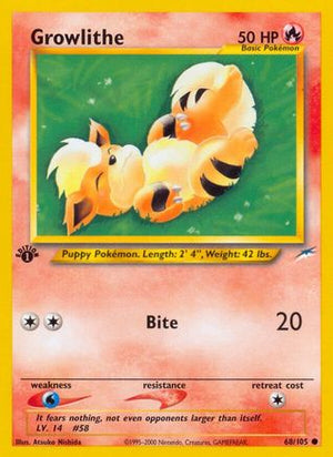 Growlithe 68/105 - Neo Destiny 1st Edition - Poke-Collect