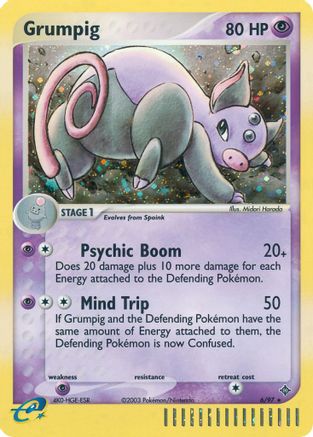 Grumpig 6/97 - Dragon Holofoil - Poke-Collect