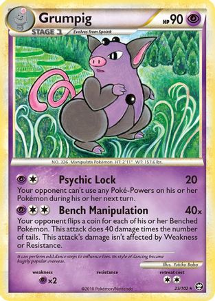 Grumpig 23/102 - Triumphant Reverse Holofoil - Poke-Collect