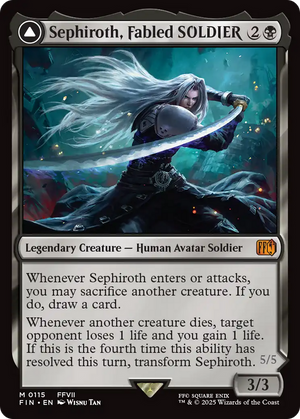 Sephiroth, Fabled SOLDIER // Sephiroth, One-Winged Angel (FIN-115) - FINAL FANTASY Foil