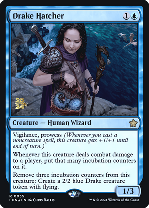 Drake Hatcher (PRE-035) - Foundations Promos Foil