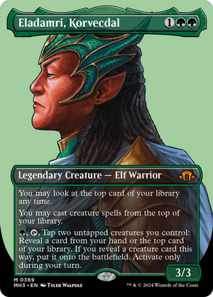 Eladamri, Korvecdal (Borderless) (MH3-369) - Modern Horizons 3 (Borderless) Foil