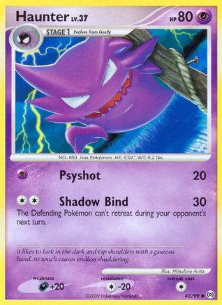 Haunter (42) 42/99 - Arceus Reverse Holofoil - Poke-Collect