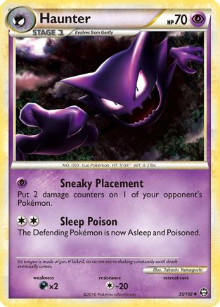 Haunter 35/102 - HSTriumphant Reverse Holofoil - Poke-Collect