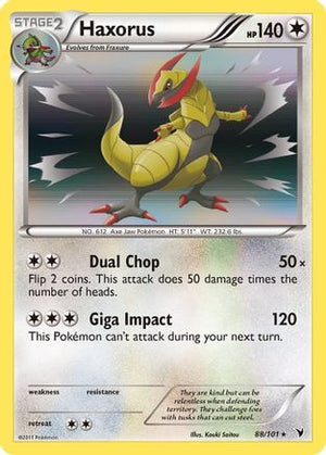 Haxorus 88/101 - Noble Victories Reverse Holofoil - Poke-Collect