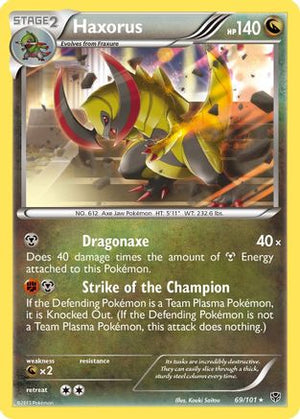 Haxorus 69/101 - Plasma Blast Reverse Holofoil - Poke-Collect