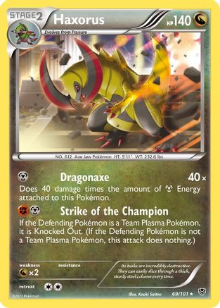 Haxorus 69/101 - Plasma Blast Holofoil - Poke-Collect