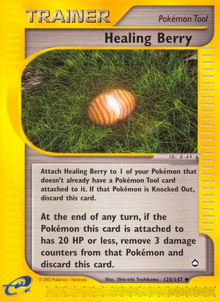 Healing Berry 125/147 - Aquapolis Reverse Holofoil - Poke-Collect