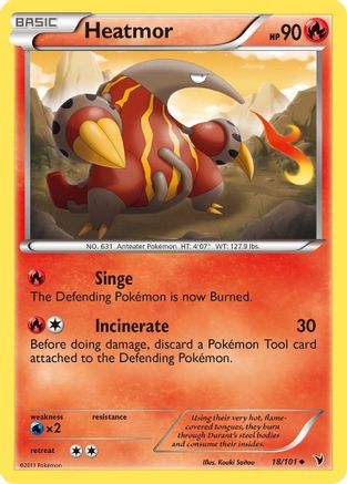 Heatmor 18/101 - Noble Victories Reverse Holofoil - Poke-Collect