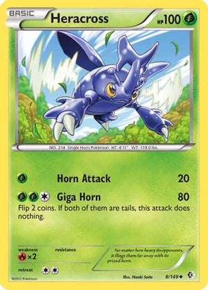 Heracross 8/149 - Boundaries Crossed Reverse Holofoil - Poke-Collect
