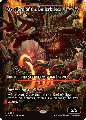 Overlord of the Boilerbilges (DSK-393) - Duskmourn: House of Horror: (Showcase) Foil - Poke-Collect