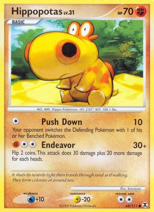 Hippopotas 64/111 - Rising Rivals - Poke-Collect