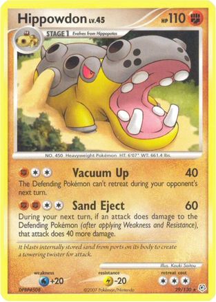 Hippowdon 29/130 - Diamond and Pearl Reverse Holofoil - Poke-Collect