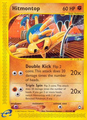 Hitmontop 82/147 - Aquapolis Reverse Holofoil