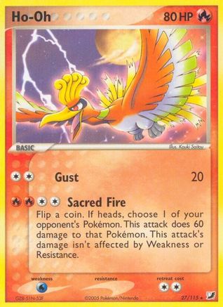 Ho-Oh 27/115 - Unseen Forces Reverse Holofoil - Poke-Collect