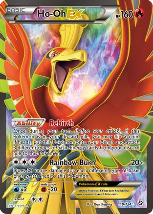 Ho-Oh Ex (119 Full Art) 119/124 - Dragons Exalted Holofoil - Poke-Collect