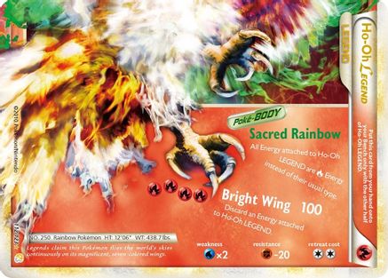 Ho-Oh Legend (Bottom) 112/123 - HeartGold SoulSilver Holofoil - Poke-Collect